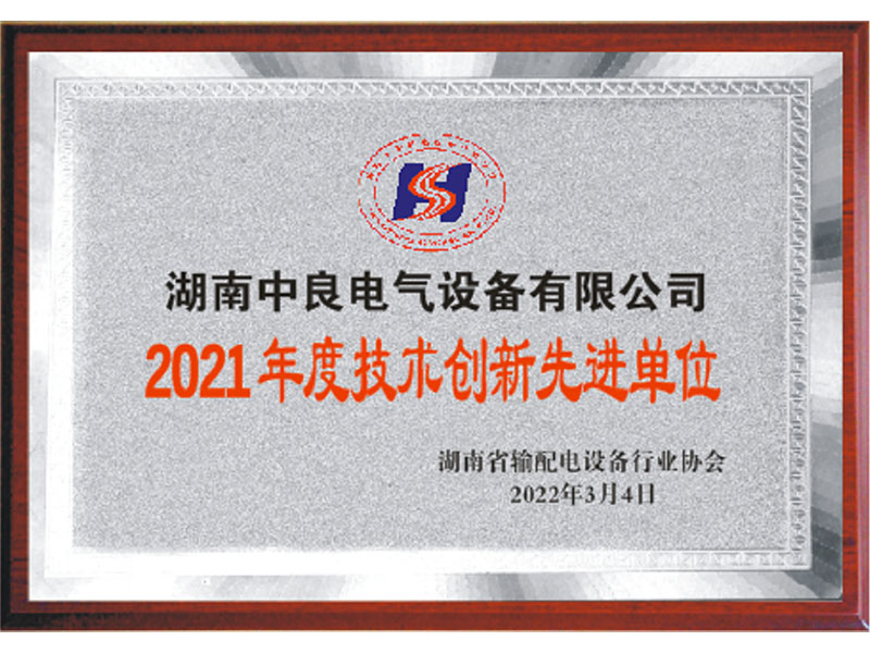 2021年度技術(shù)創(chuàng)新先進單位